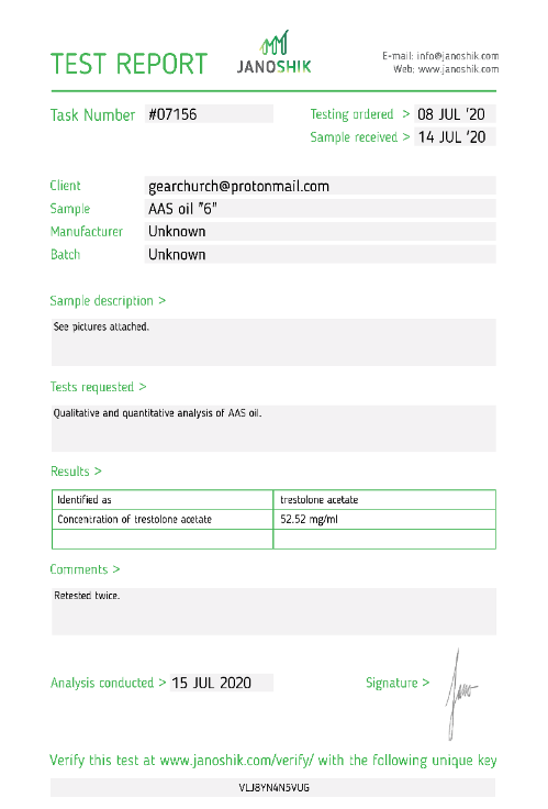 Test Report #07156